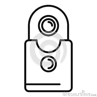Road sensor control icon outline vector. Detector stop view Vector Illustration