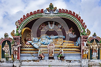 Road side Hindu shrine in Srirangam - Tamil Nadu - India Stock Photo