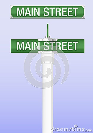 Road sign Vector Illustration