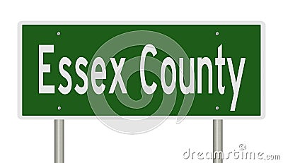 Road sign for Essex County Stock Photo