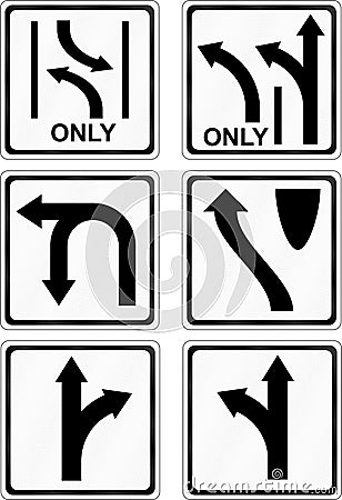 Road Signs Vector Illustration