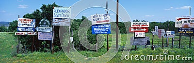 Road signs Editorial Stock Photo