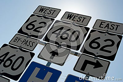 Road Signs Stock Photo