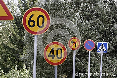 Road signs Stock Photo