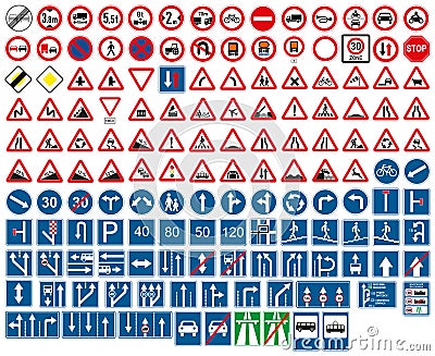 Road signs Vector Illustration