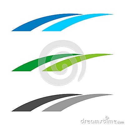 Road Street Swoosh Logo Template Illustration Design. Vector EPS 10 Vector Illustration