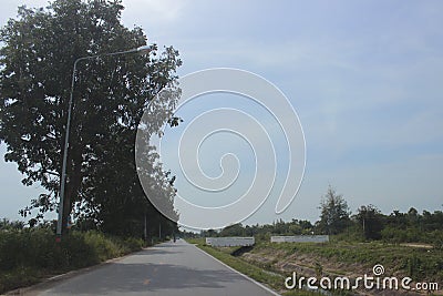 The road in thailand. The raod in asia. Stock Photo