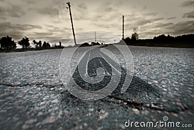 Single Tire Burnout Stock Photo