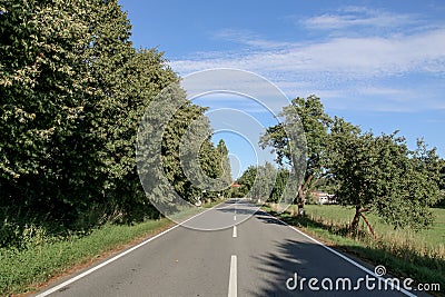 Road to a distant horizon Stock Photo