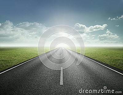 Road to future Stock Photo