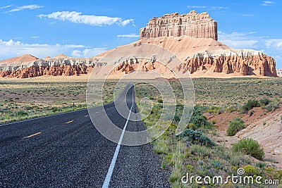 Road to Goblin Valley State Park Utah USA Stock Photo