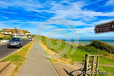 Road to the harbour of Folkestone England Editorial Stock Photo