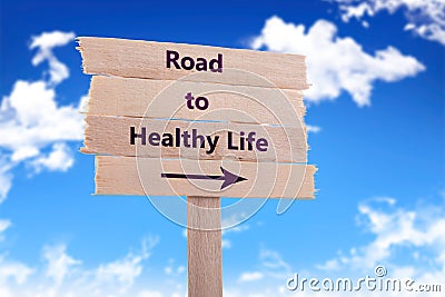 Road to healthy life Stock Photo