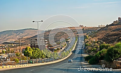 Road to Jarash Stock Photo