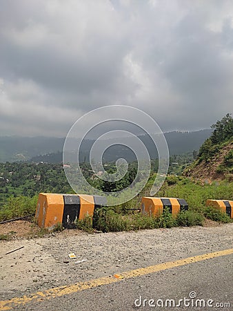 Road to Malam jaba A best Picnic Spot of Pakistan Stock Photo