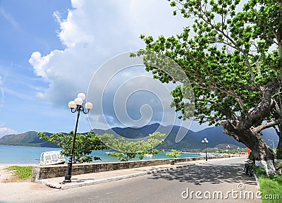 Road to the mountain in Con Dao island Stock Photo