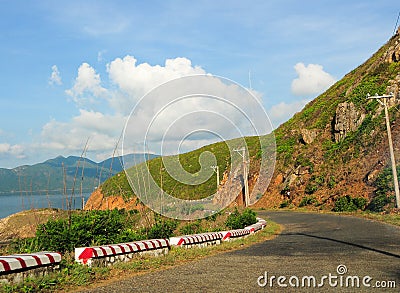 Road to the mountain in Con Dao island Stock Photo