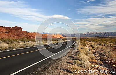 Road to the Open Land Stock Photo