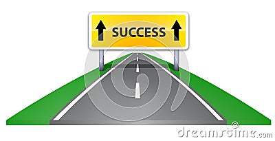 Road to success Stock Photo