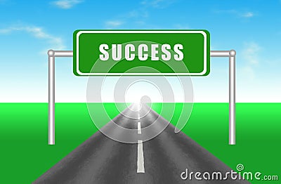 Road to Success Stock Photo