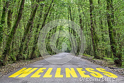 Road to wellness Stock Photo