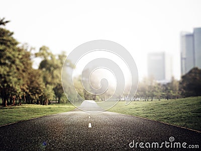 Road Travel Journey Nature Scenics Concept Stock Photo