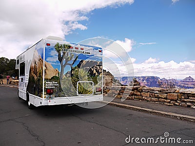 Road Trip, Camper-van Cruise, America Editorial Stock Photo