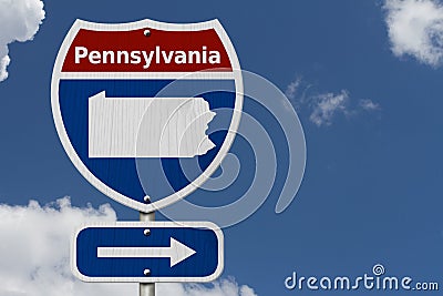 Road trip to Pennsylvania Stock Photo