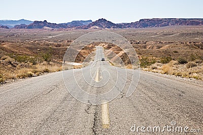 Road in Valley of fire Stock Photo