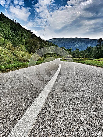 The road & x28;Serbia& x29; Stock Photo