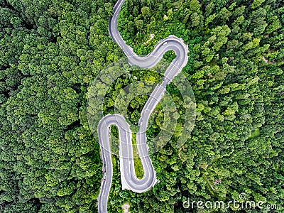 Roads from above Stock Photo