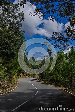 Roads in Himalayas Stock Photo