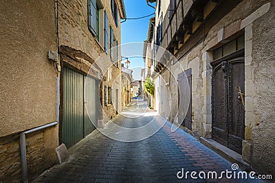 Roads of Lautrec village Stock Photo