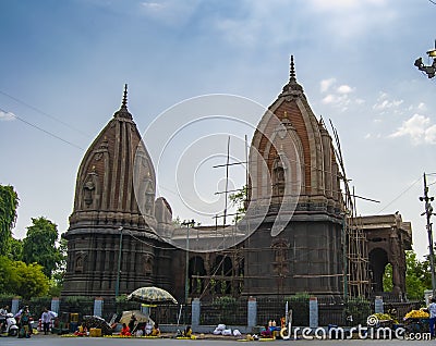 Roads and Streets of Indore , Heritage Building and Street Vendors Editorial Stock Photo