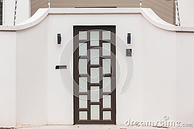 Roadside Home Door Entrance Stock Photo
