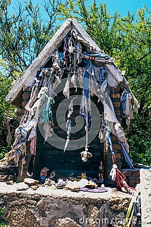 Roadside Shrines in Argentina Stock Photo