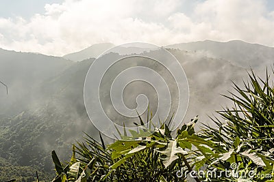 Roadside view between Xieng Khouang and Luang Prabang Stock Photo