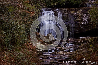 Roadside Waterfall (Meigs Falls) Stock Photo