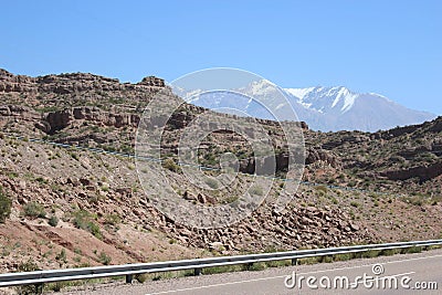 Roadtrip to the mountains. Stock Photo