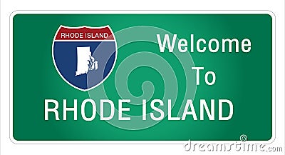 Roadway sign Welcome to Signage on the highway in american style Vector Illustration