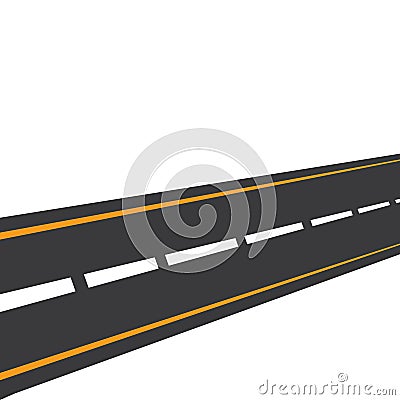 roadway vector illustration design template Cartoon Illustration