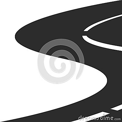 roadway vector illustration design template Vector Illustration