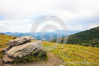 Roan Highlands Landscape with Mountains Stock Photo