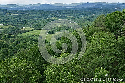 Roanoke Valley in the Springtime Stock Photo