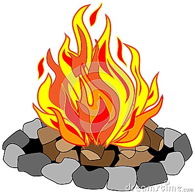 Roaring Campfire Stock Photography Image 23094012