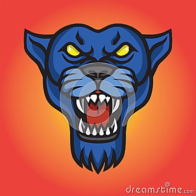 Roaring Jaguar Panther Logo Vector Vector Illustration