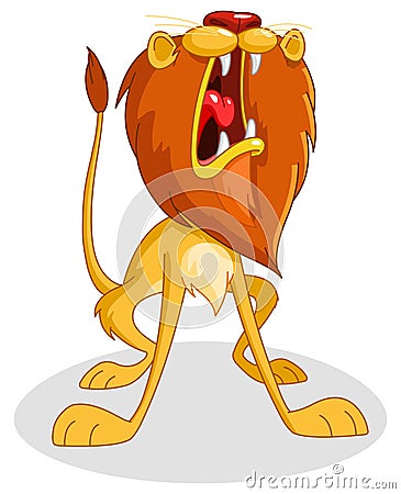 Roaring lion Vector Illustration