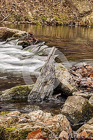 Roaring river water-fall Stock Photo