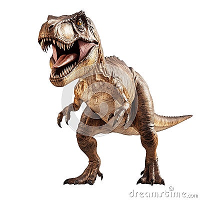 Roaring tyrannosaurus dinosaur from the cretaceous period Stock Photo