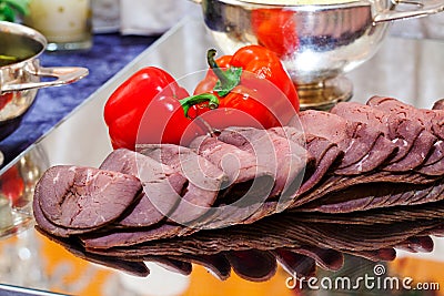 Roast beef Stock Photo